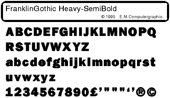Font preview picture