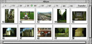 PhotoCD Album window