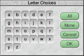 choosing letters