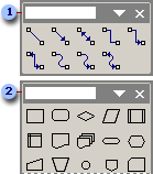 Flowchart shapes and connectors