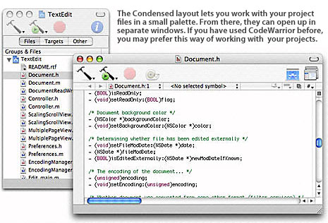 xcode condensed view