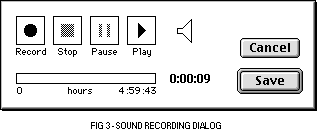 (Sound recording dialog)