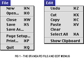 (Standard File and Edit menus)