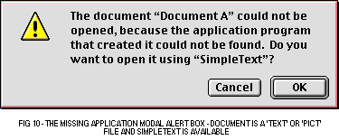 (Missing application alert box - SimpleText available)