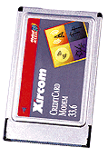 Xircom Credit Card Modem 33.6