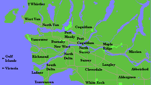 A Map of the Lower Mainland