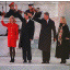 [PHOTO: Clintons & Gores waving to the crowd during the '92 Inauguration]