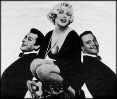 Marilyn Monroe, Tony Curtis i Jack Lemmon w filmie ''P≤│ »artem P≤│ Serio''