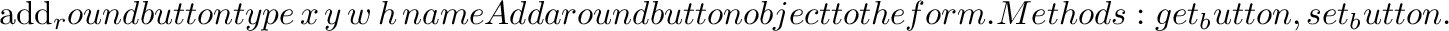 \begin{funcdesc}{add_slider}{type\, x\, y\, w\, h\, name}
Add a slider object to...
...lider_size},
\code{set_slider_precision},
\code{set_slider_step}.
\end{funcdesc}