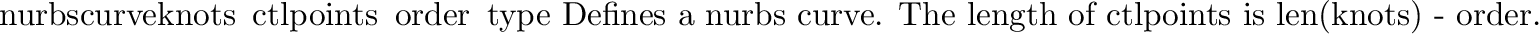 \begin{funcdesc}{pwlcurve}{points\, type}
Defines a piecewise-linear curve.
\var{points}
is a list of points.
\var{type}
must be
\code{N_ST}.
\end{funcdesc}