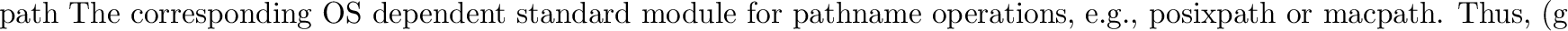 \begin{datadesc}{curdir}
The constant string used by the OS to refer to the current directory,
e.g. \code{'.'} for POSIX or \code{':'} for the Mac.
\end{datadesc}