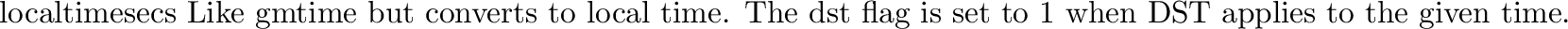 \begin{funcdesc}{millisleep}{msecs}
Suspend execution for the given number of mi...
...you can now use use \code{sleep} with a floating point argument.)
\end{funcdesc}