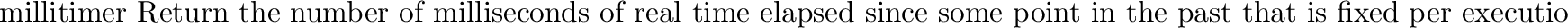 \begin{funcdesc}{mktime}{tuple}
This is the inverse function of \code{localtime}...
...ll 9-tuple (since the dst flag is needed). It returns an integer.
\end{funcdesc}