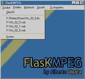 Flask menu Soubor