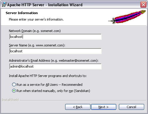 Instalace WebovΘho serveru Apache