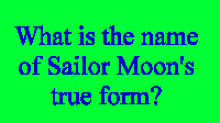 Sailor Moon Quiz