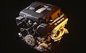 Lexus 4-cam aluminum V8 engine