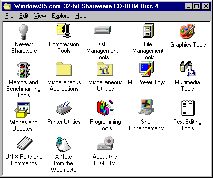 Windows95.com 32-bit Shareware CD-ROM Disk 4