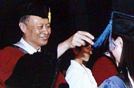 Graduation ceremony held in the university.