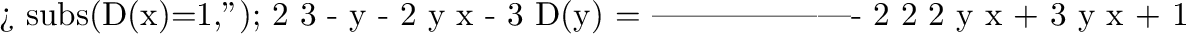 \begin{maple}
> F := sin+cos^2;
2
F := sin + cos
\par
> F(x);
2
sin(x) + cos(x)
\par
> diff(F(x),x) - D(F)(x);
\par
0
\par
\end{maple}