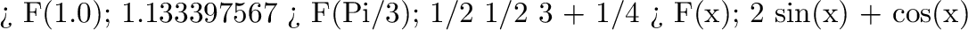 \begin{maple}
> diff( sin(x)^2, x );
2 sin(x) cos(x)
\par
> D(sin^2);
2 cos sin
\end{maple}