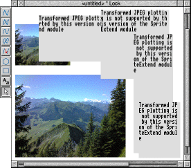 Draw's inability to display transformed JPEGs via the standard RISC OS JPEG display routines