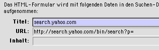 Dialog zum Einfƒgen von HTML-Formulare in den Suchen-Dialog