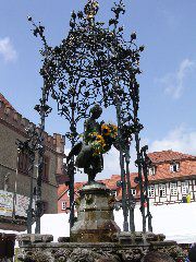 The Goose-Girl statue, which all Göttingen Ph.D.'s must kiss