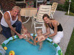 Swimming with "Opa"