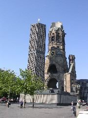 Bomb-damaged church in Berlin