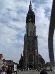 Church tower in Delft (Holland)