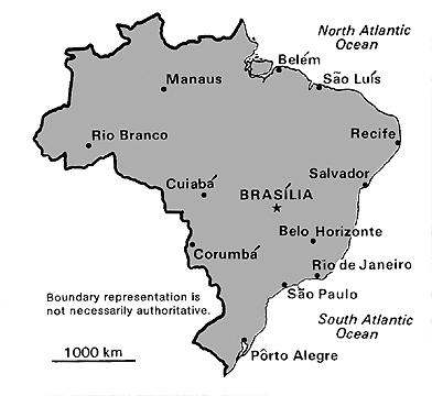 [Country map of Brazil]