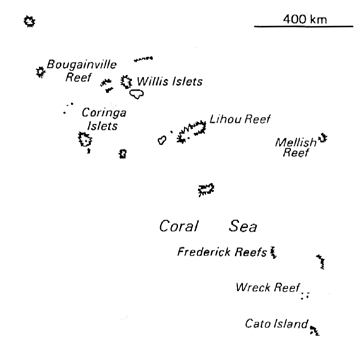 [Country map of Coral Sea Islands]