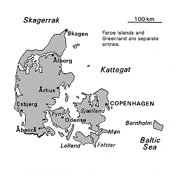 [Country map of Denmark]