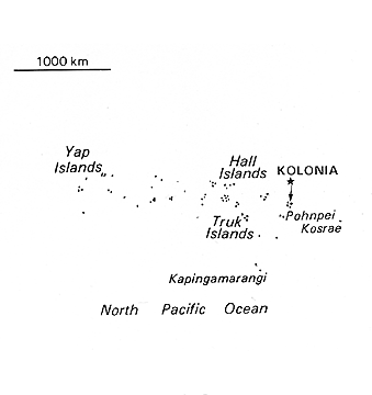 [Country map of Micronesia, Federated States of]