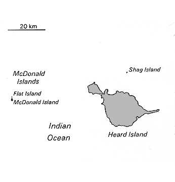 [Country map of Heard Island and McDonald Islands]