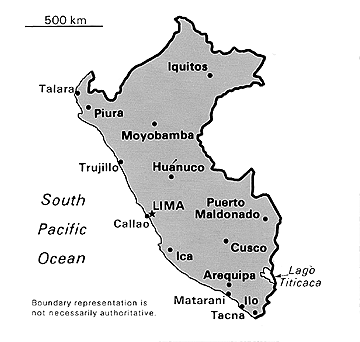 [Country map of Peru]