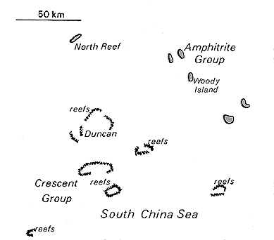 [Country map of Paracel Islands]