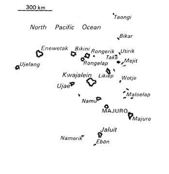 [Country map of Marshall Islands]