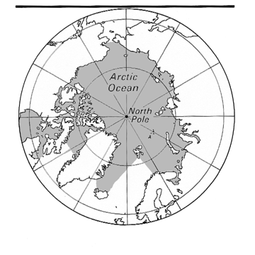 [Country map of Arctic Ocean]