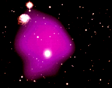 false color image of dark matter