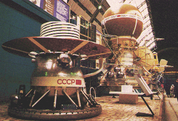 photo of Venera satellites in a museum