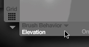 Brush Behavior menu