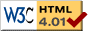 Valid HTML 4.01!