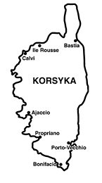 Mapka Korsyki
