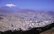 Panorama La Paz - z ty│u Nevado Illimani (6402 m)
