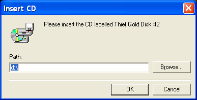 Insert CD labelled Thief Gold Disk #2