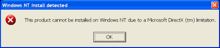 Windows NT Install detected