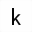 MATHEMATICAL SANS-SERIF SMALL K