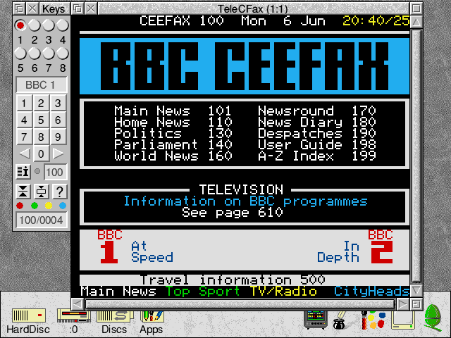 [Teletext display]